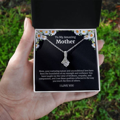 To My Amazing Mother Alluring Beauty Necklace