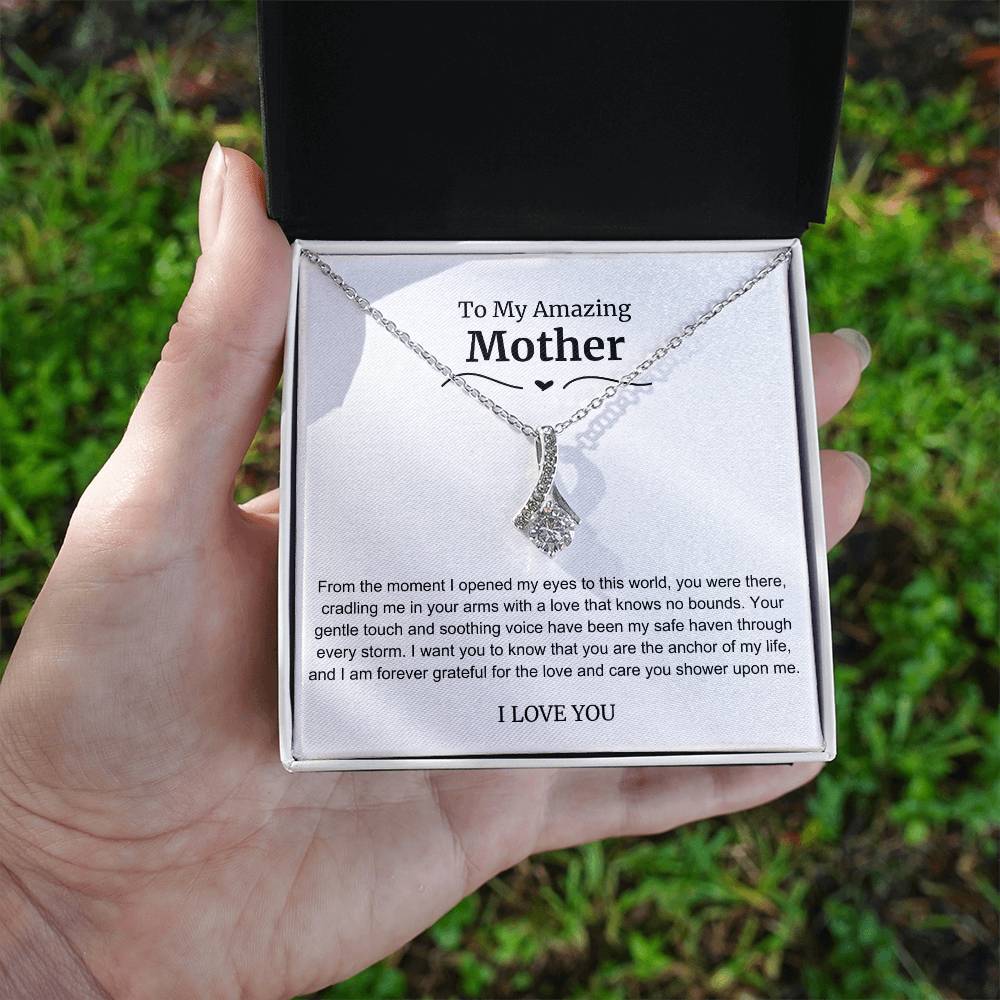 To My Amazing Mother Alluring Beauty Necklace