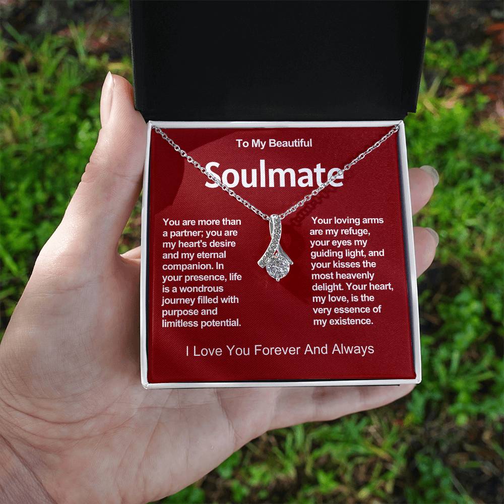 To My Beautiful Soulmate Alluring Beauty Necklace