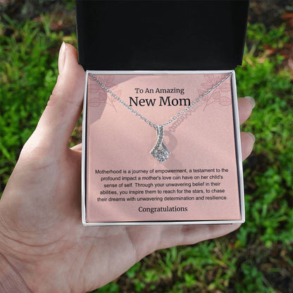 To An Amazing New Mom Alluring Beauty Necklace