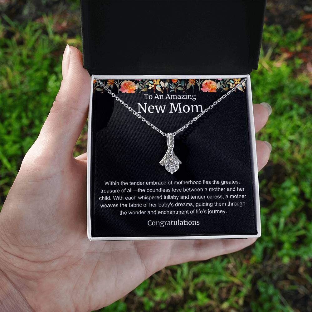 To An Amazing New Mom Alluring Beauty Necklace