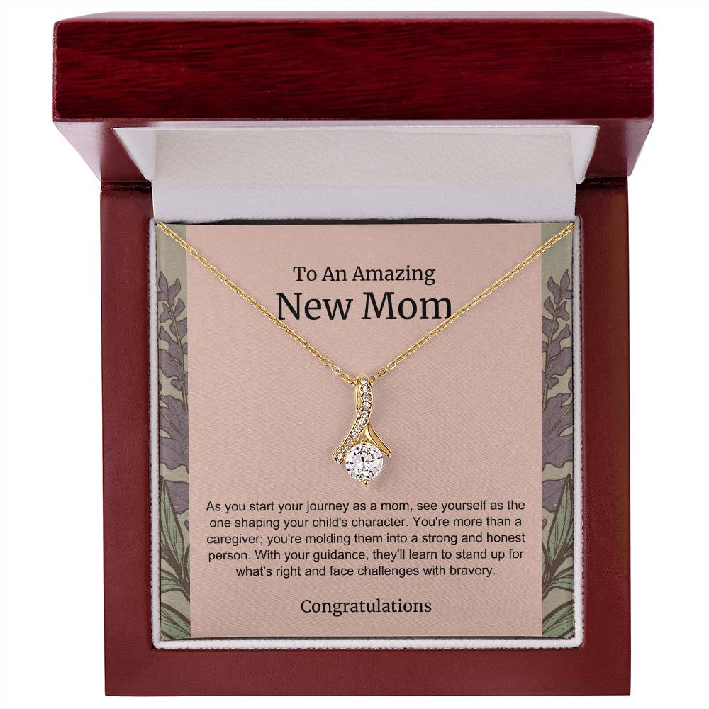 To An Amazing New Mom Alluring Beauty Necklace