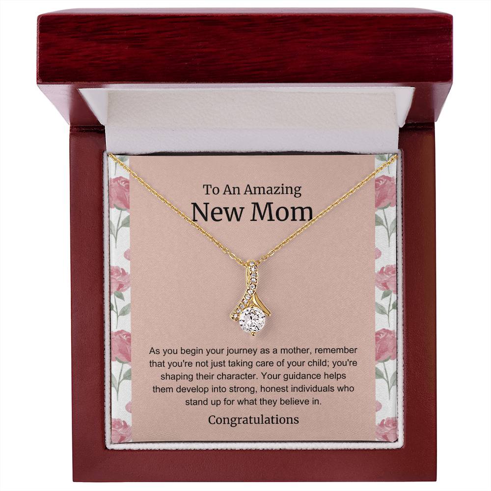 To An Amazing New Mom Alluring Beauty Necklace