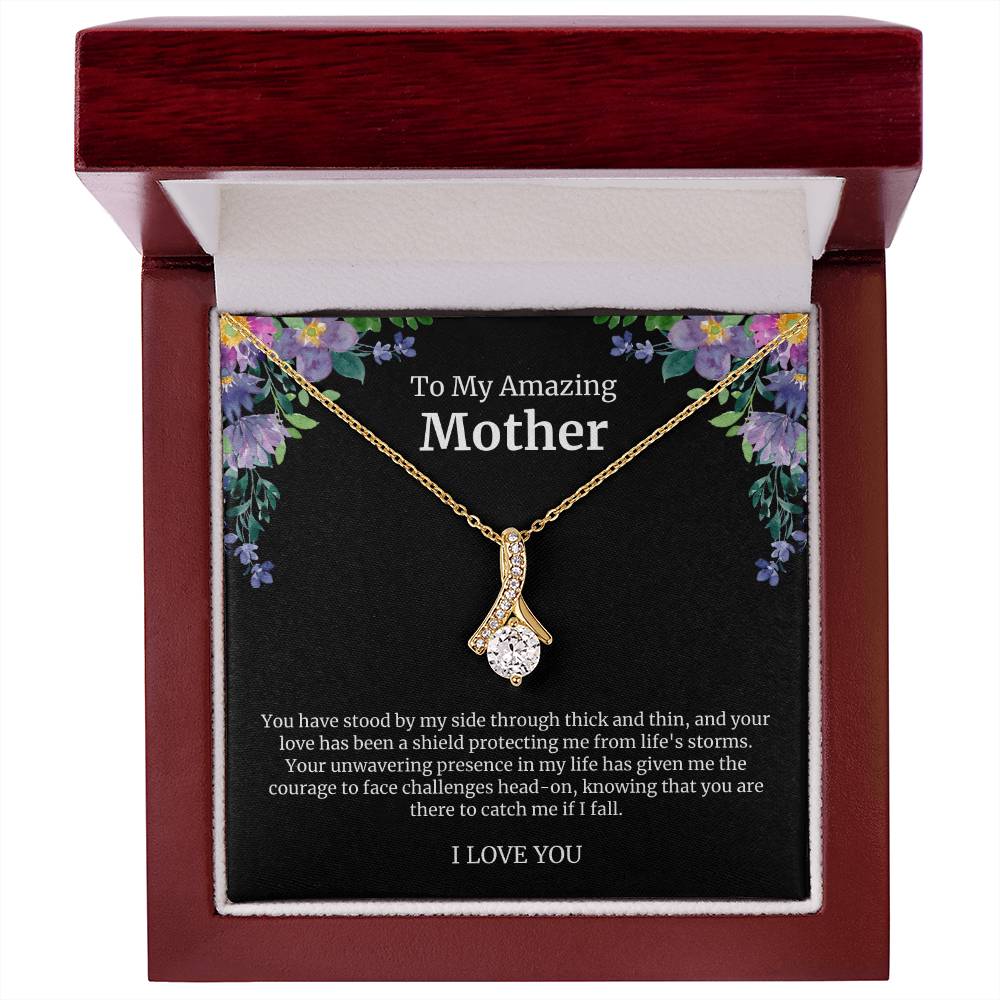 To My Amazing Mother Alluring Beauty Necklace