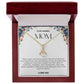 To My Amazing Mom Ribbon Shape Pendant Necklace