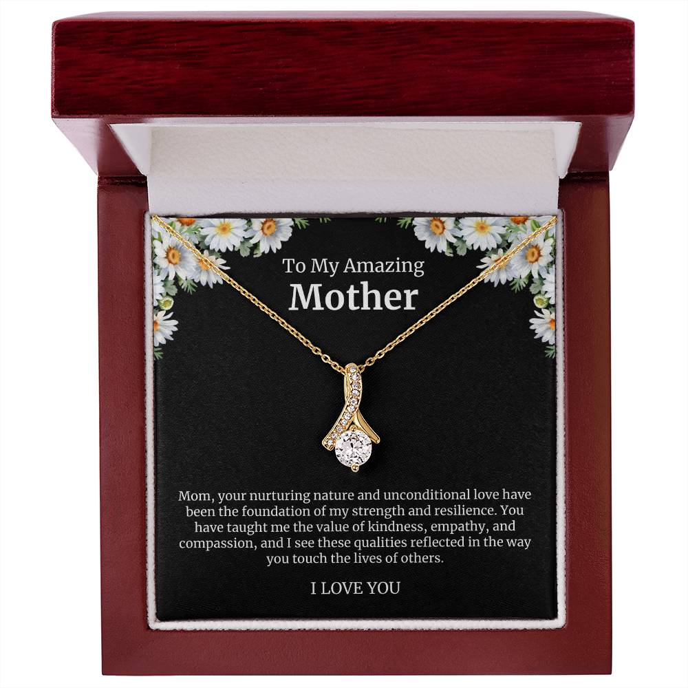 To My Amazing Mother Alluring Beauty Necklace