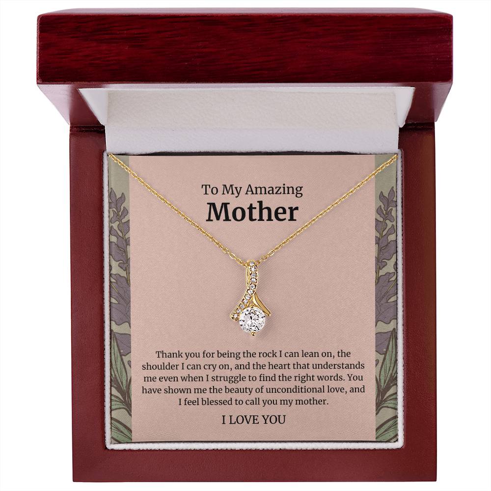 To My Amazing Mother Alluring Beauty Necklace