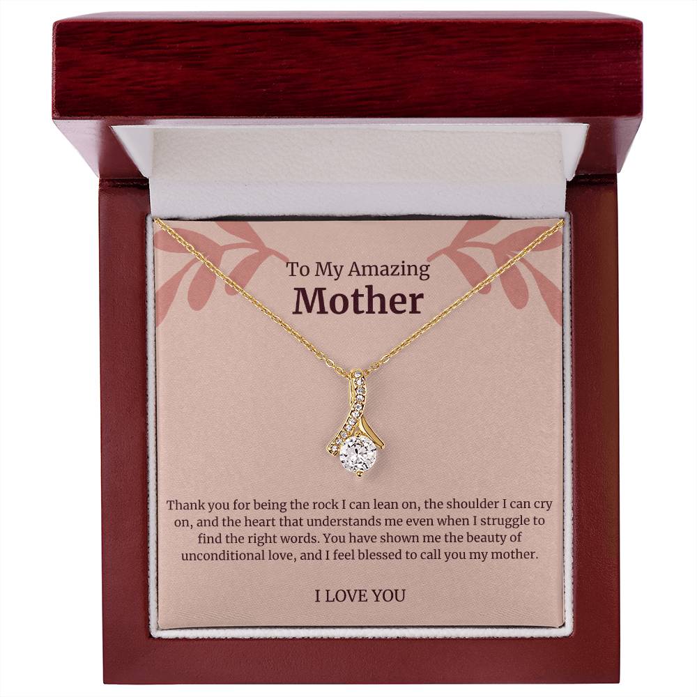 To My Amazing Mother Alluring Beauty Necklace