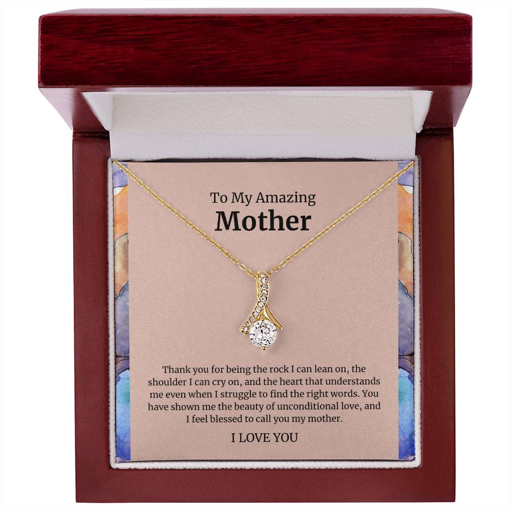 To My Amazing Mother Alluring Beauty Necklace