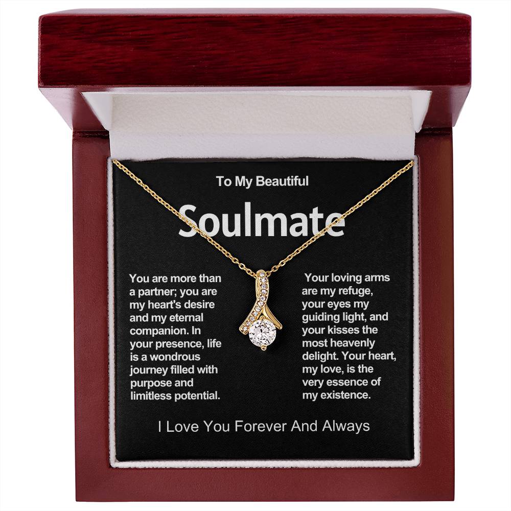 To My Beautiful Soulmate Alluring Beauty Necklace