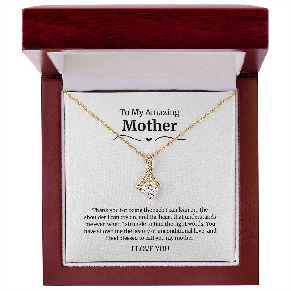 To My Amazing Mother Alluring Beauty Necklace