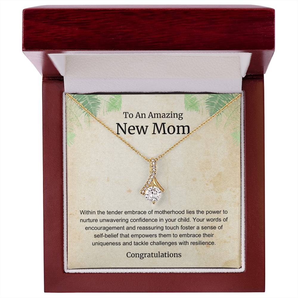 To An Amazing New Mom Alluring Beauty Necklace