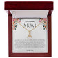 To My Amazing Mom Ribbon Shape Pendant Necklace