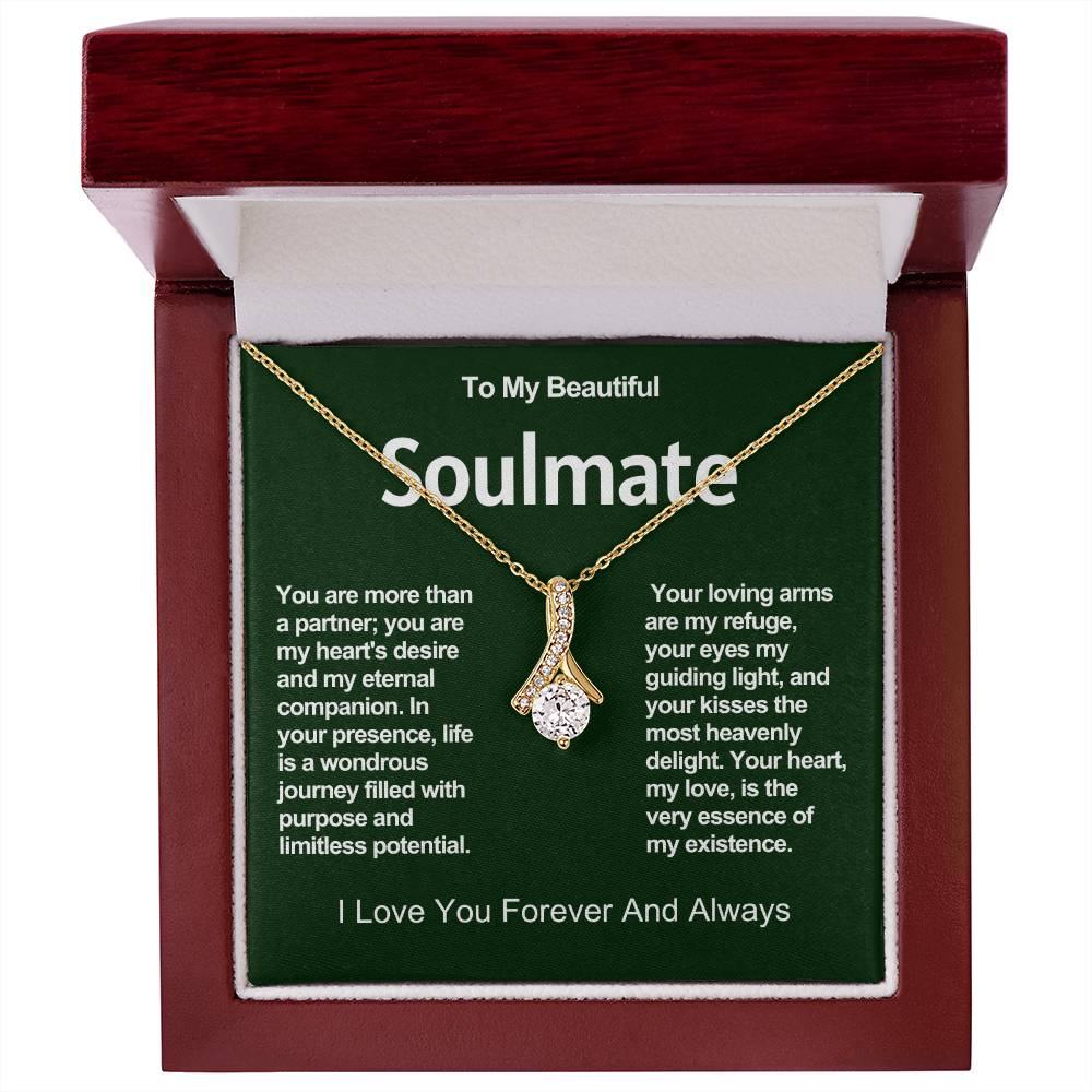 To My Beautiful Soulmate Alluring Beauty Necklace