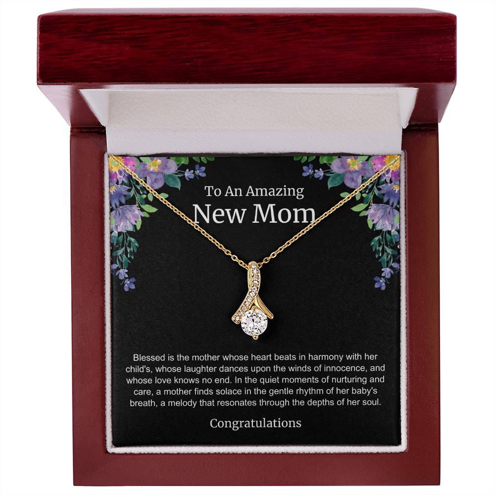 To An Amazing New Mom Alluring Beauty Necklace