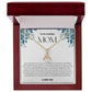 To My Amazing Mom Ribbon Shape Pendant Necklace