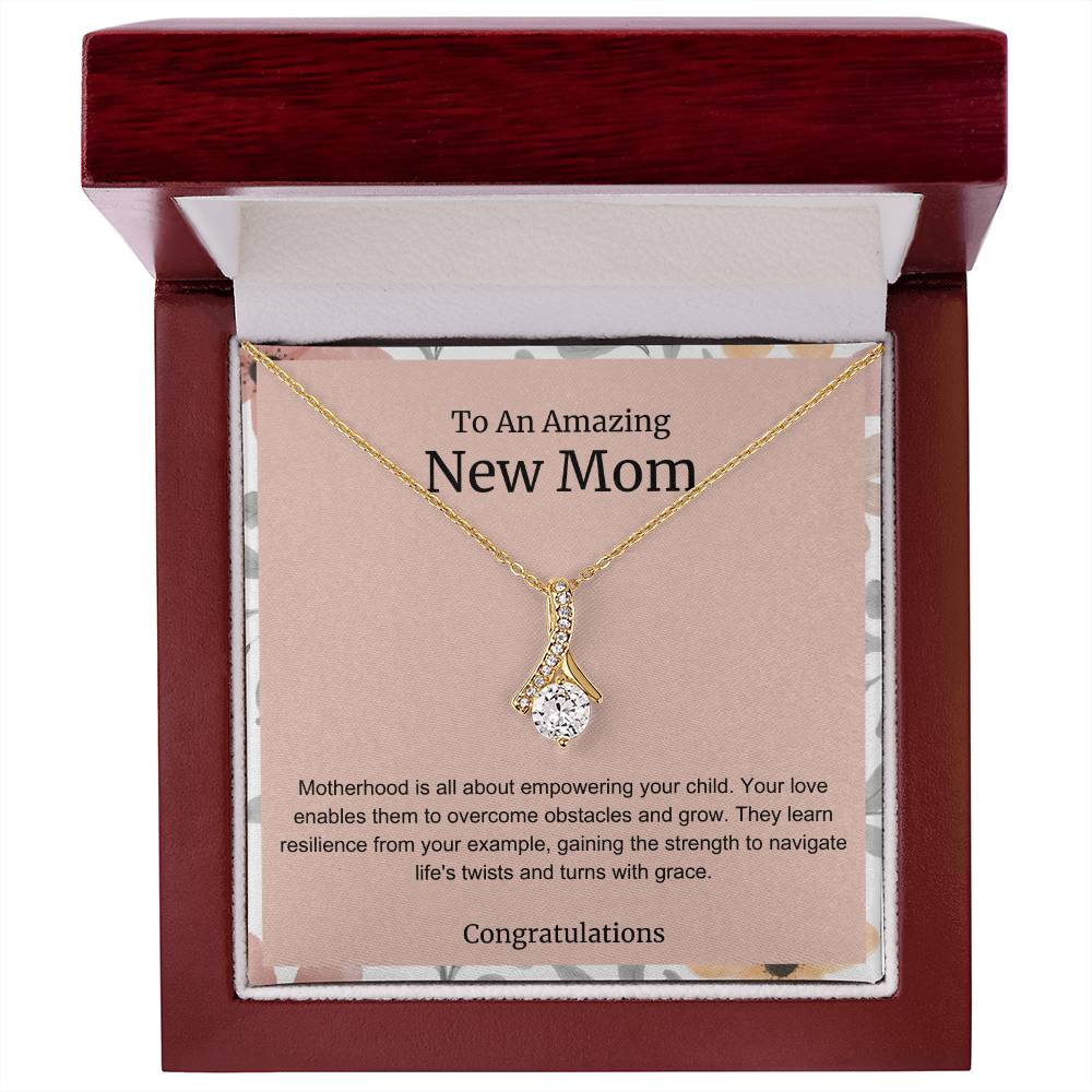 To An Amazing New Mom Alluring Beauty Necklace