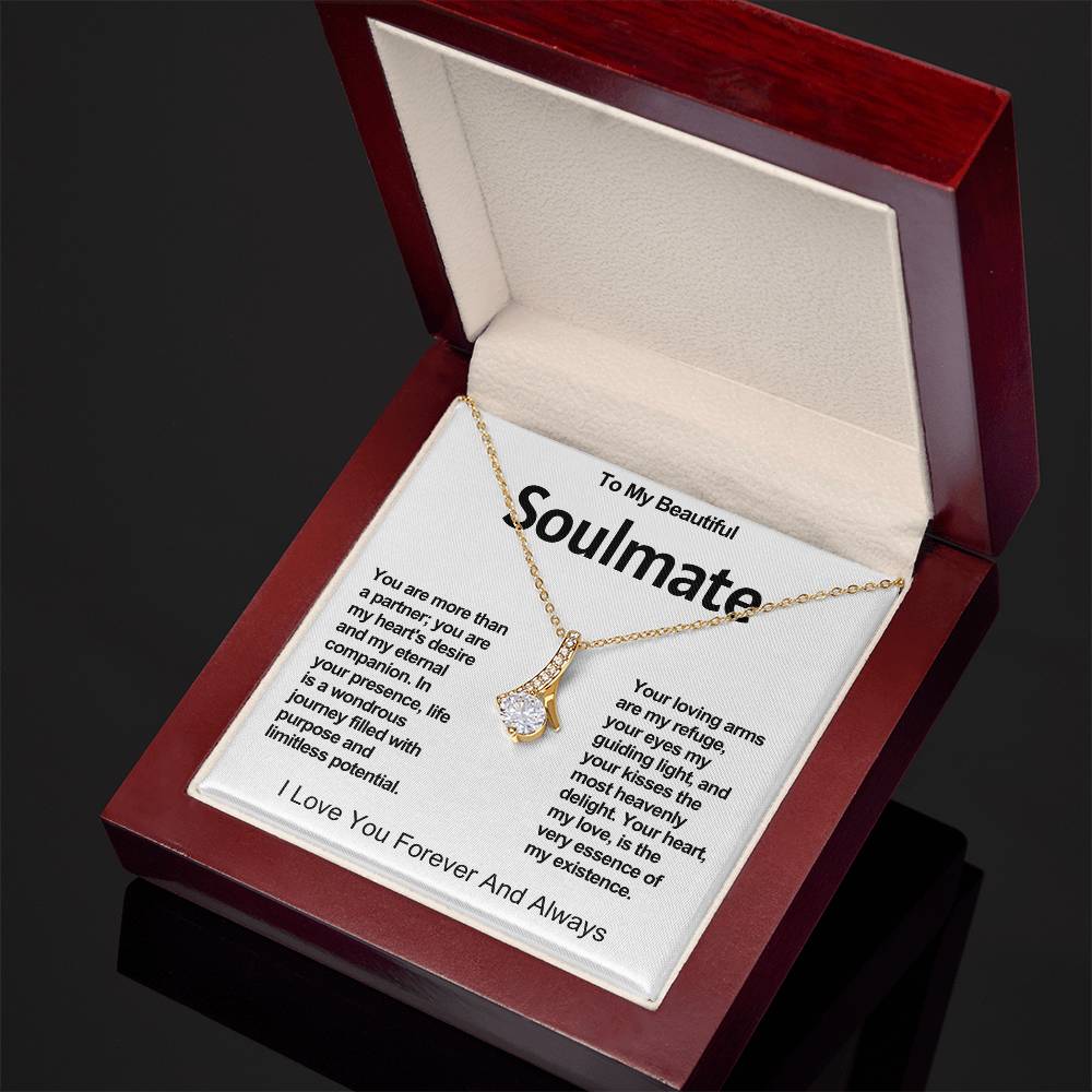 To My Beautiful Soulmate Alluring Beauty Necklace