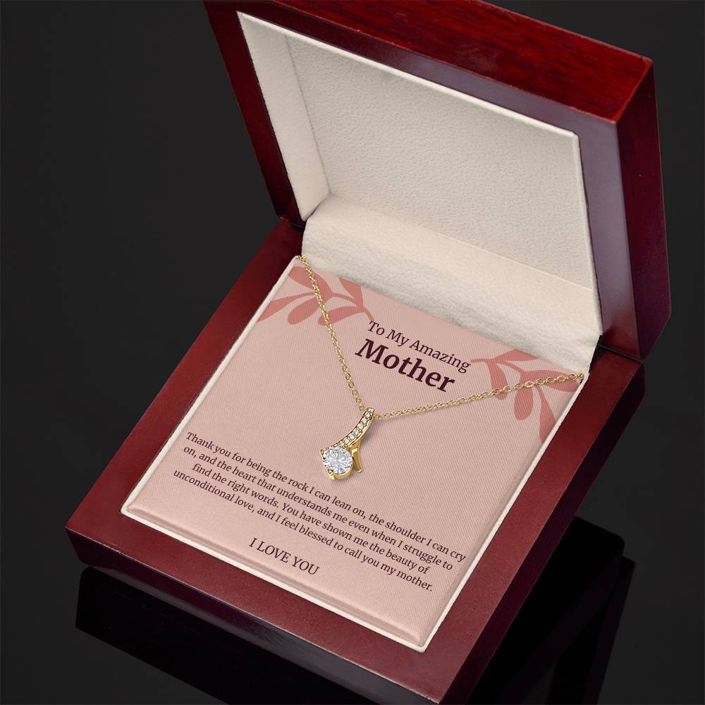 To My Amazing Mother Alluring Beauty Necklace