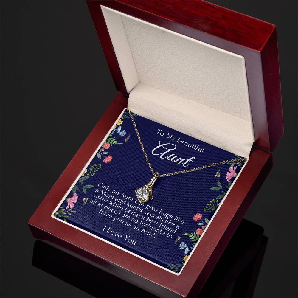 To My Beautiful Aunt Necklace