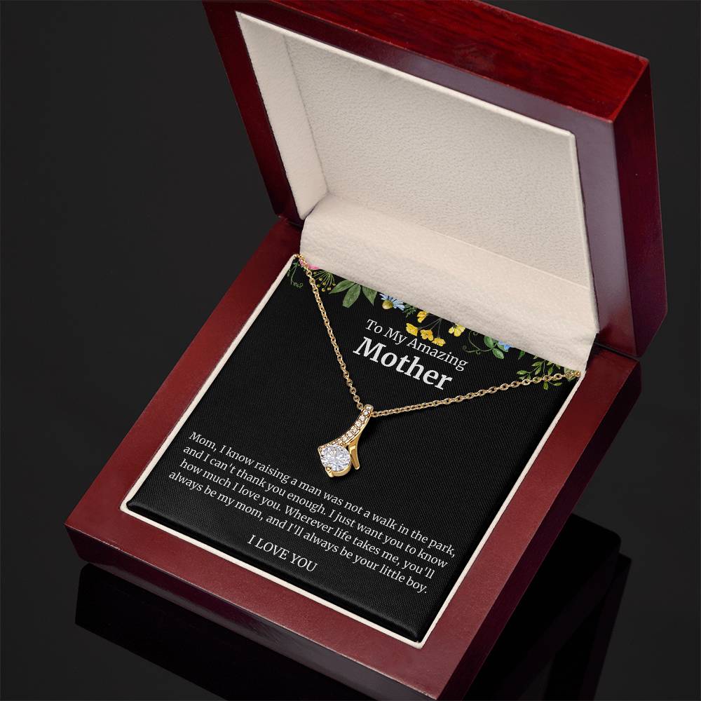 To My Amazing Mother Alluring Beauty Necklace