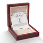 To My Amazing Mom Ribbon Shape Pendant Necklace