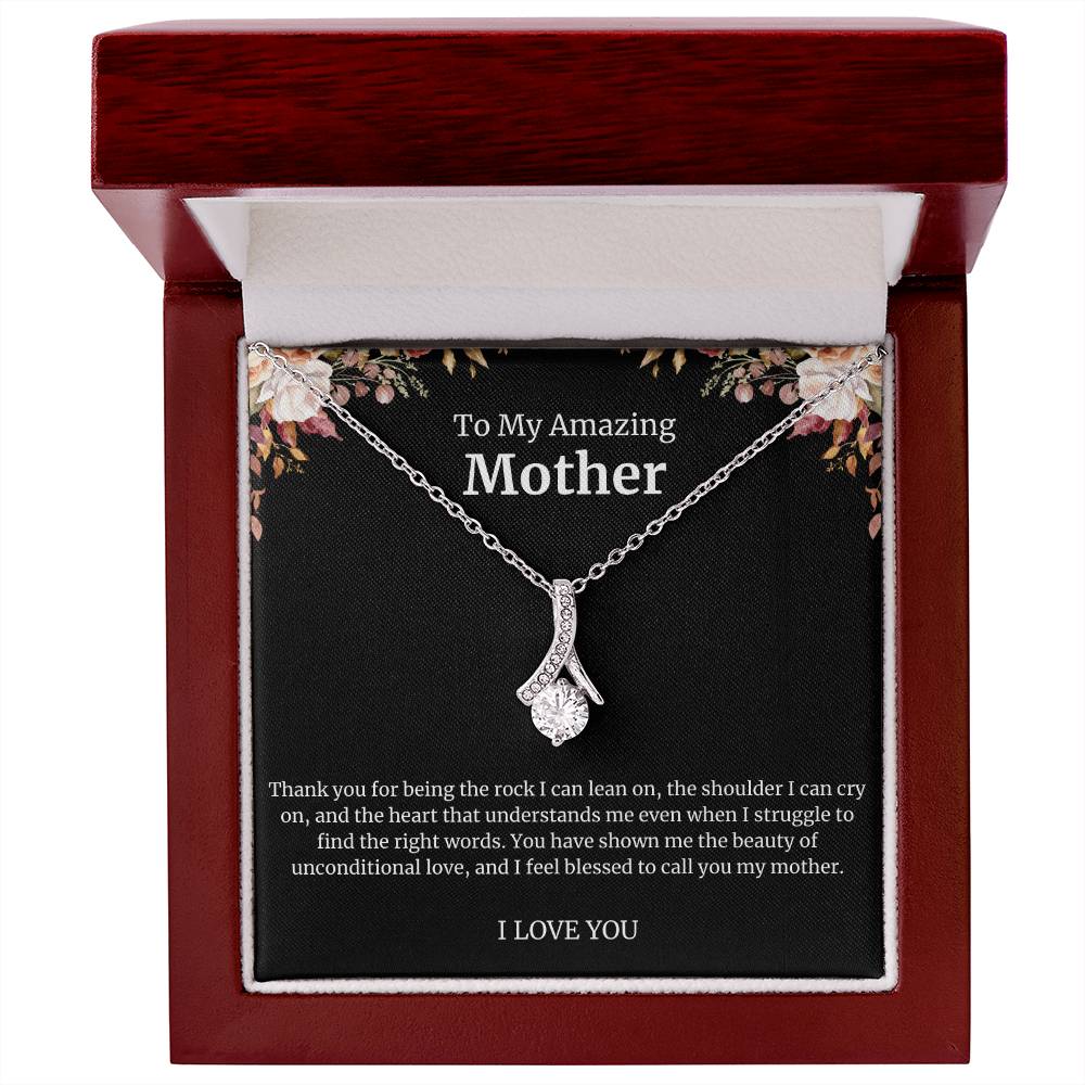 To My Amazing Mother Alluring Beauty Necklace