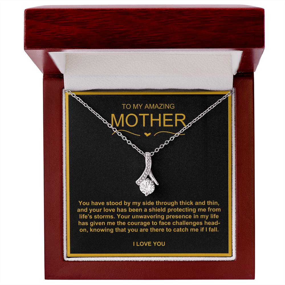 To My Amazing Mother Alluring Beauty Necklace