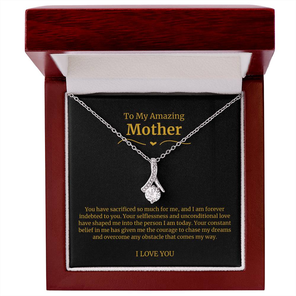 42 To My Amazing Mom Necklace-You Have Sacrificed So Much For Me