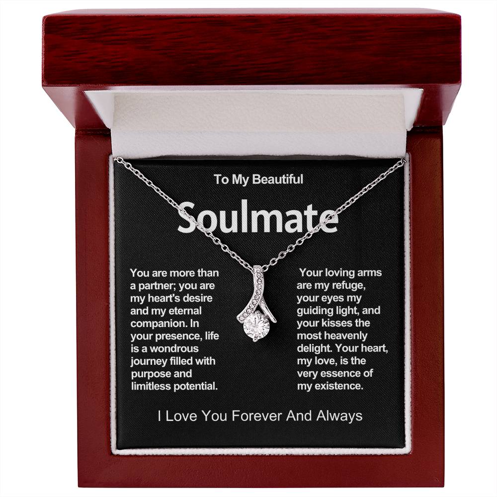 To My Beautiful Soulmate Alluring Beauty Necklace