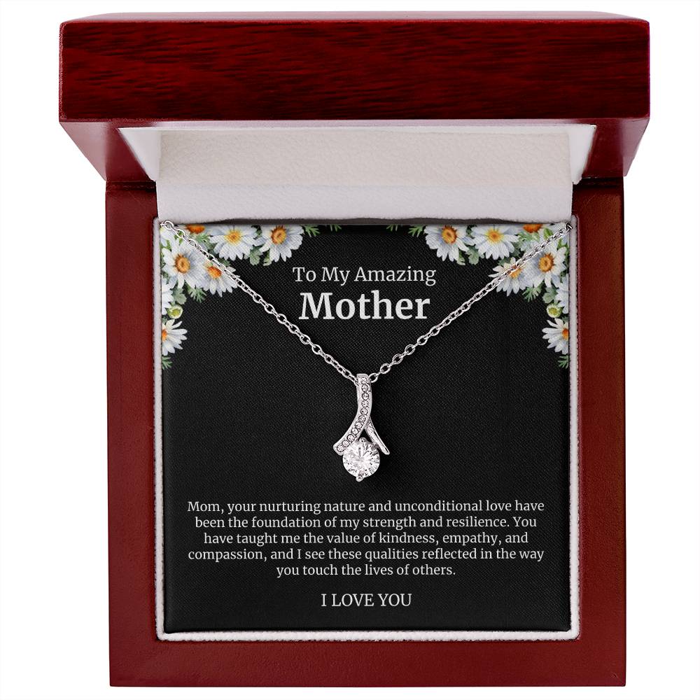 To My Amazing Mother Alluring Beauty Necklace