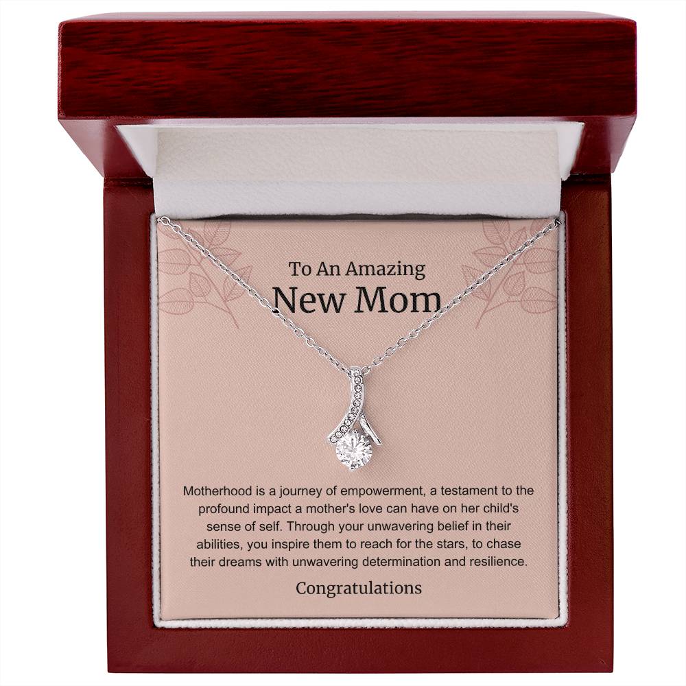 To An Amazing New Mom Alluring Beauty Necklace