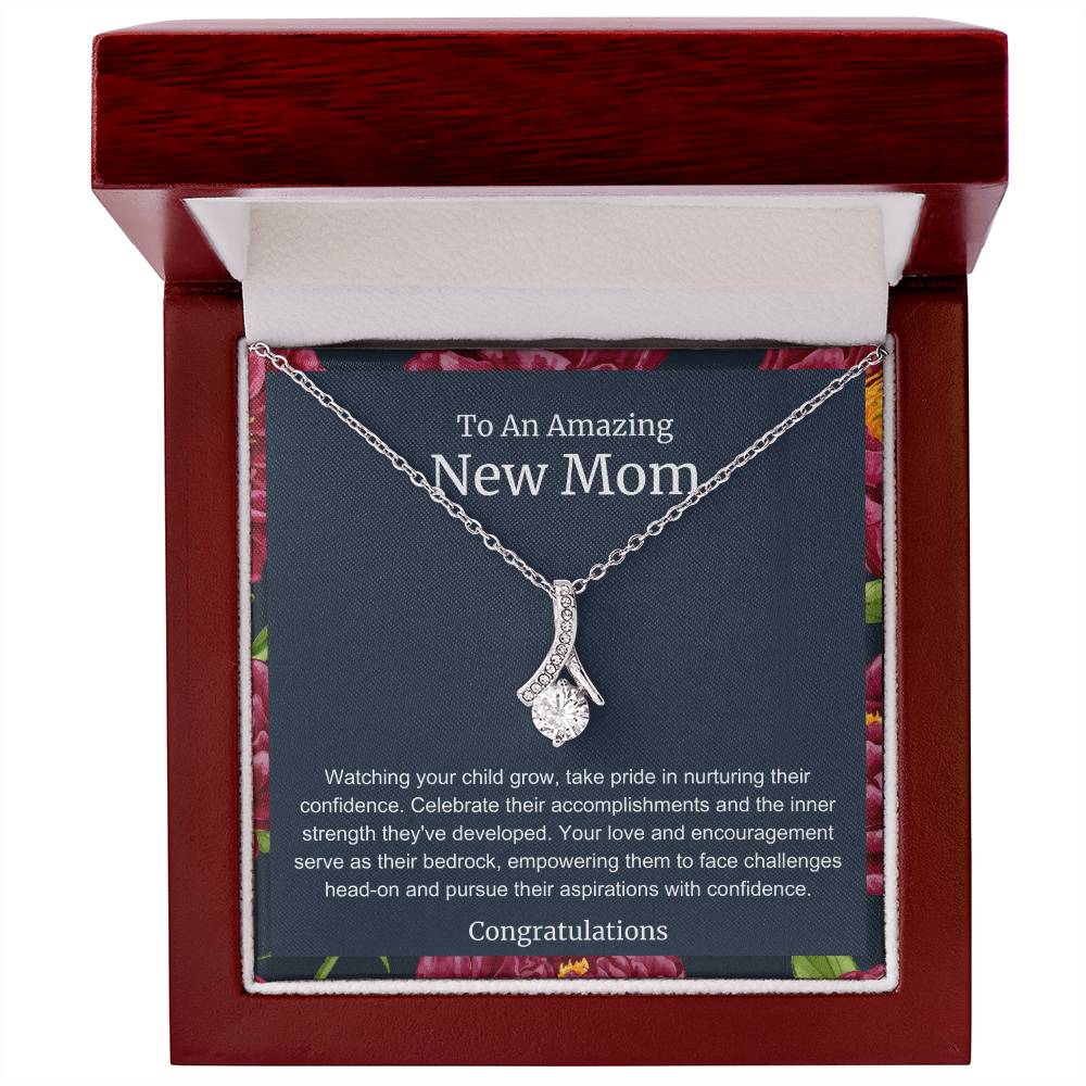 To An Amazing New Mom Alluring Beauty Necklace