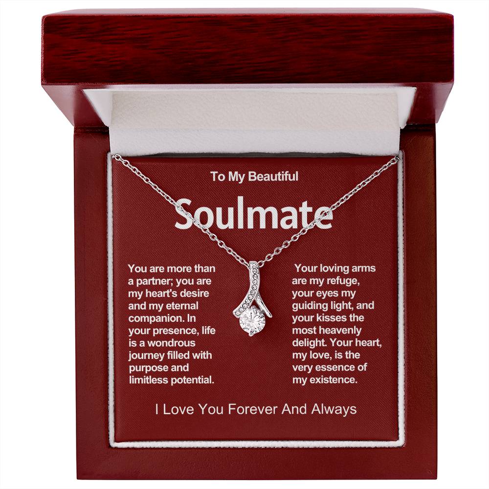 To My Beautiful Soulmate Alluring Beauty Necklace