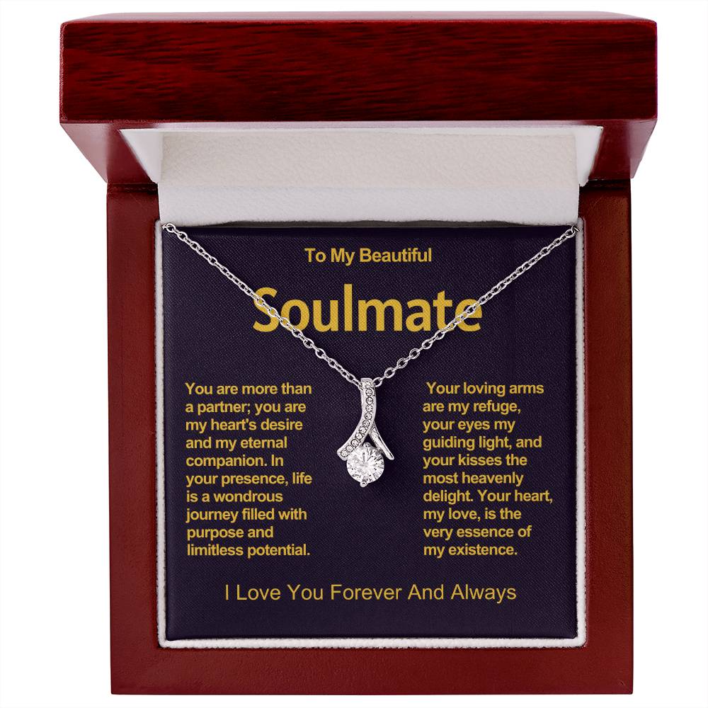 To My Beautiful Soulmate Alluring Beauty Necklace