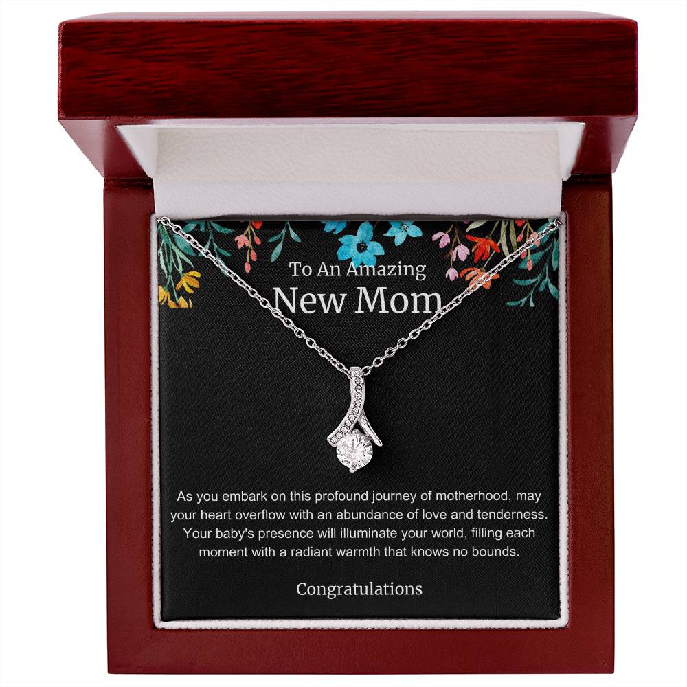 To An Amazing New Mom Alluring Beauty Necklace