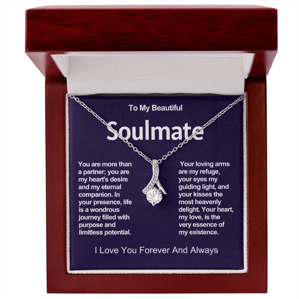 To My Beautiful Soulmate Alluring Beauty Necklace