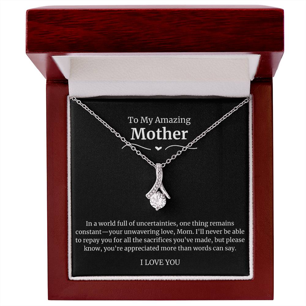 To My Amazing Mother Alluring Beauty Necklace