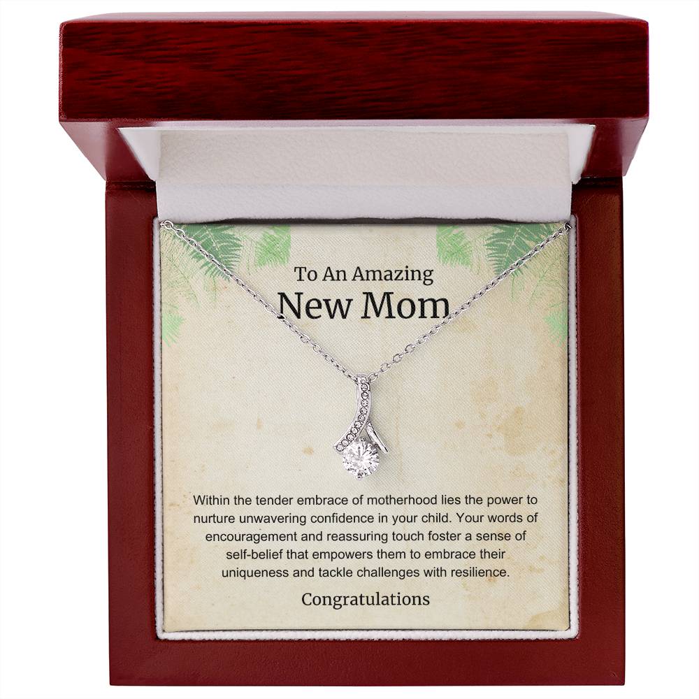 To An Amazing New Mom Alluring Beauty Necklace