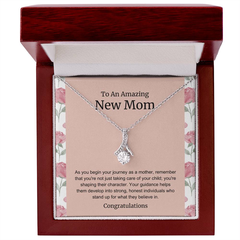 To An Amazing New Mom Alluring Beauty Necklace