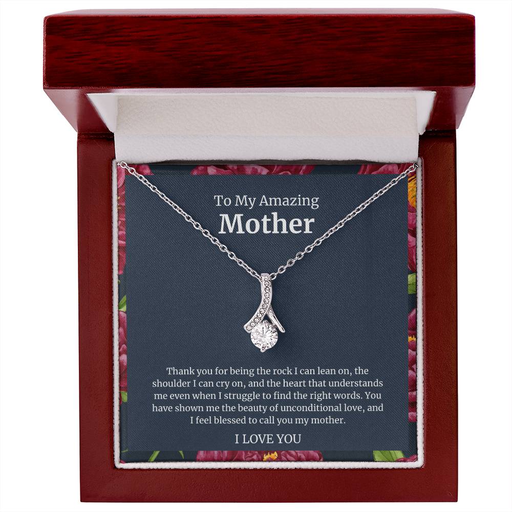 To My Amazing Mother Alluring Beauty Necklace