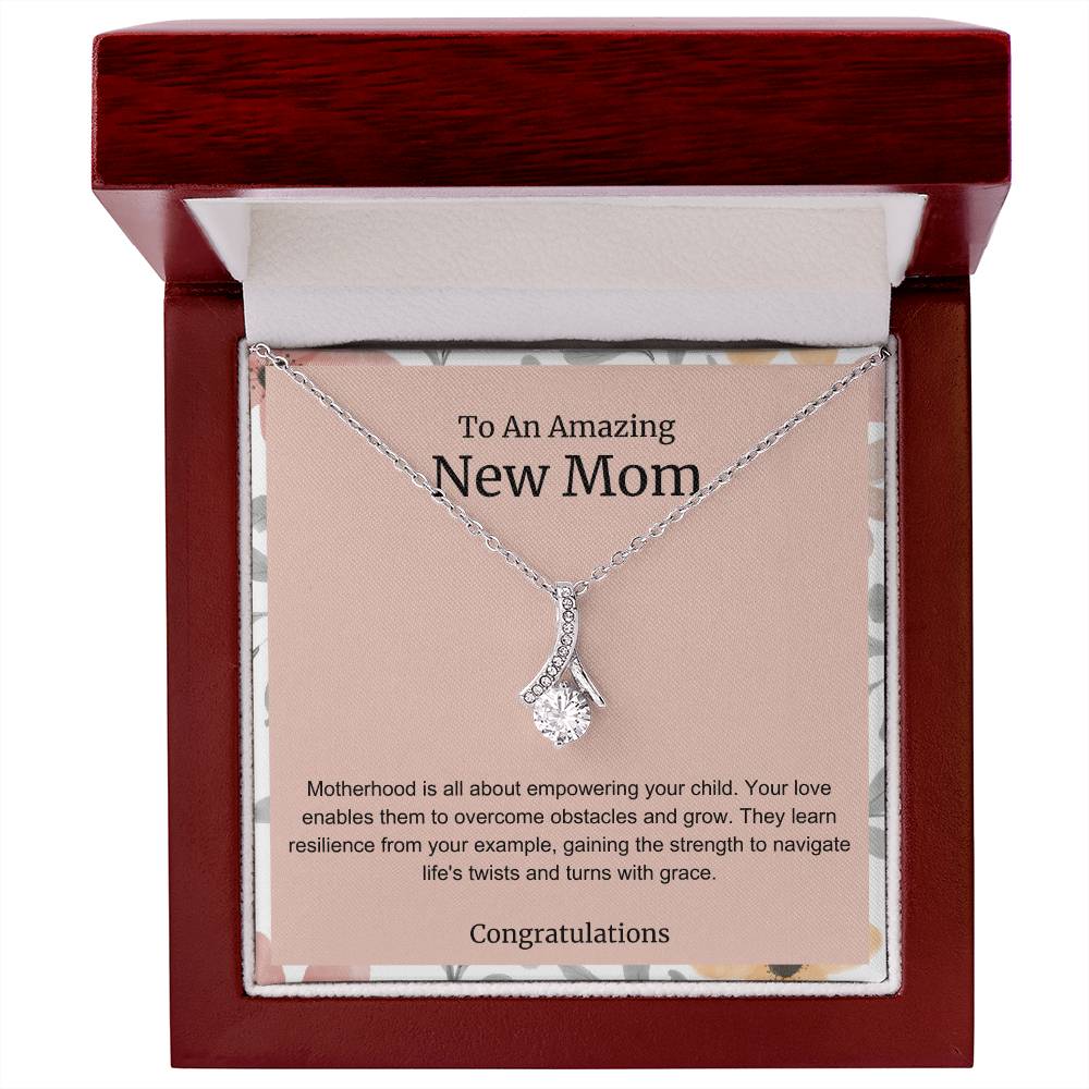 To An Amazing New Mom Alluring Beauty Necklace