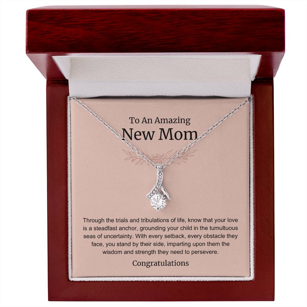 To An Amazing New Mom Alluring Beauty Necklace