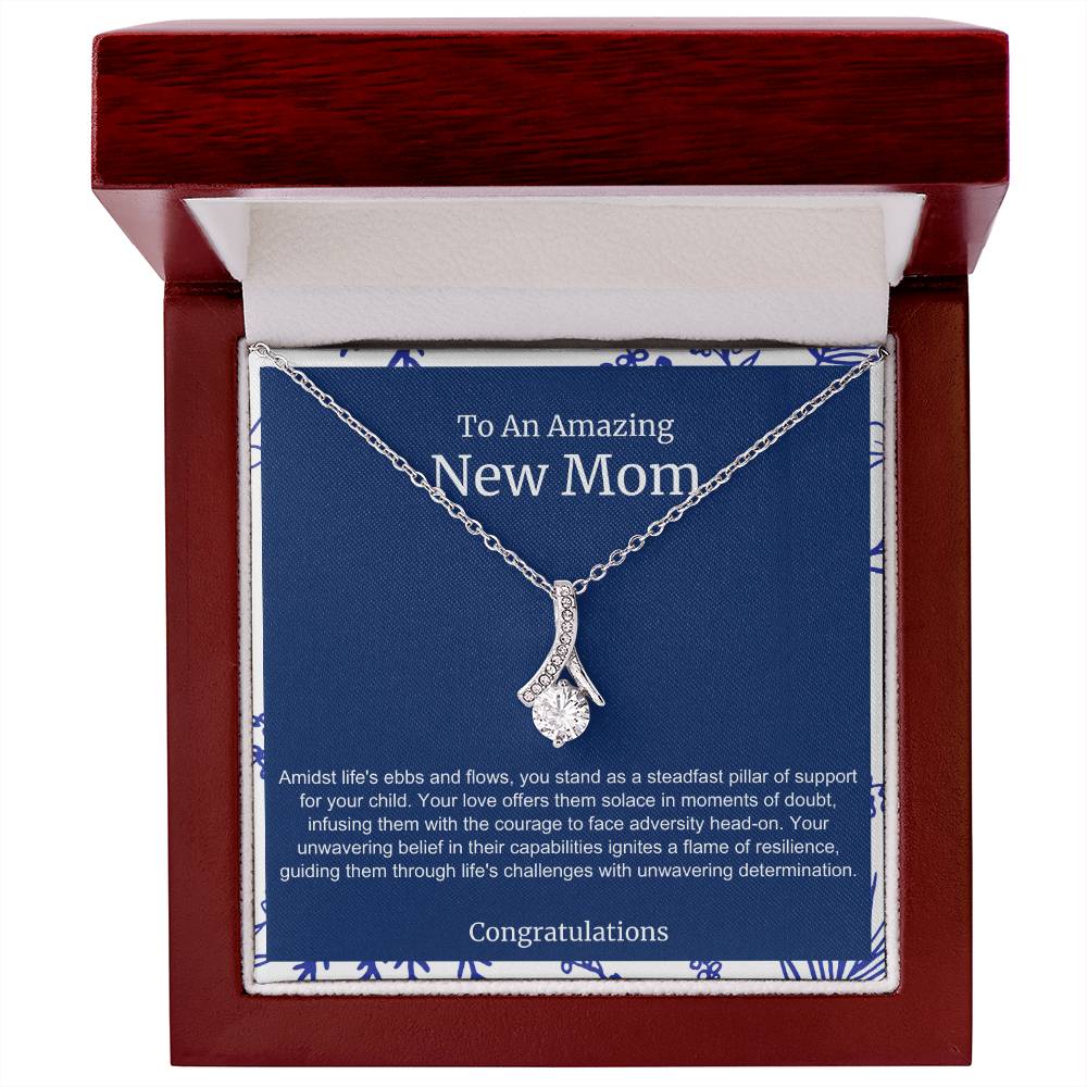 To An Amazing New Mom Alluring Beauty Necklace