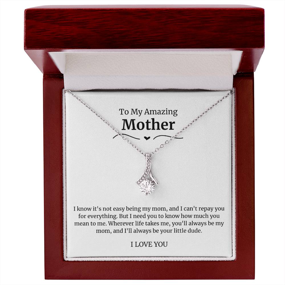 To My Amazing Mother Alluring Beauty Necklace