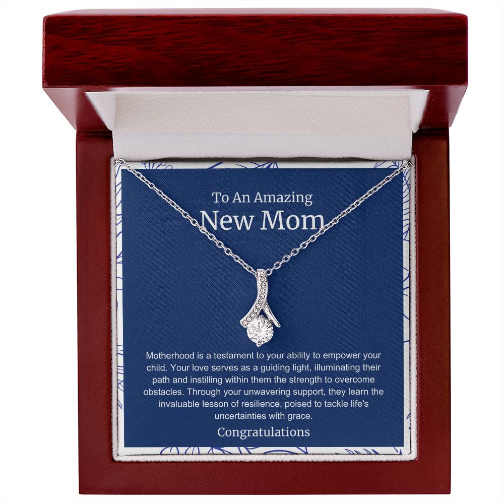 To An Amazing New Mom Alluring Beauty Necklace