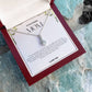 To My Amazing Mom Ribbon Shape Pendant Necklace