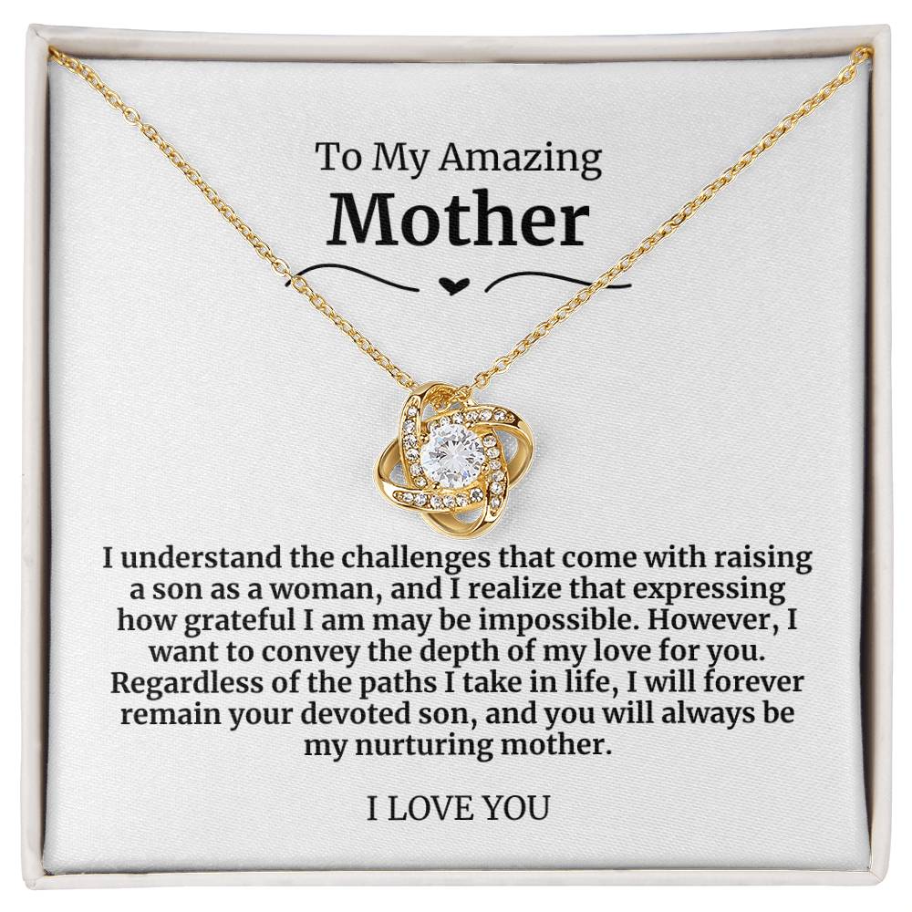 27 To My Amazing Mother Necklace