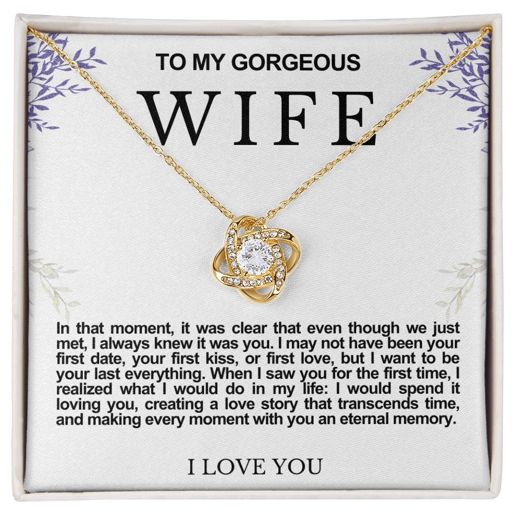 Wife Love Knot Necklace