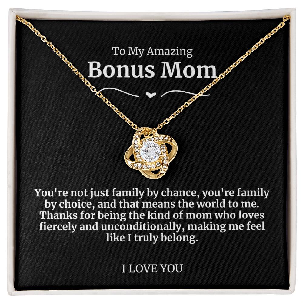 To My Amazing Bonus Mom Necklace